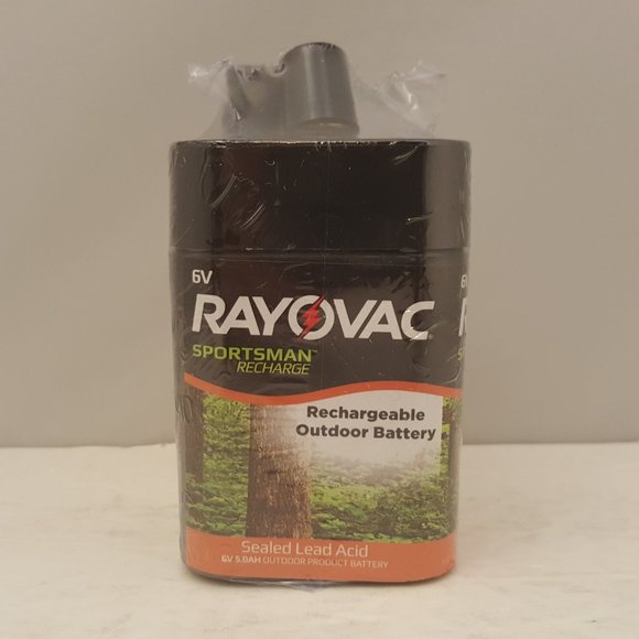 RAYOVAC Sportsman Recharge 6V 5.0AH Rechargeable Outdoor Sealed Lead Acid LA6VA - Picture 1 of 6